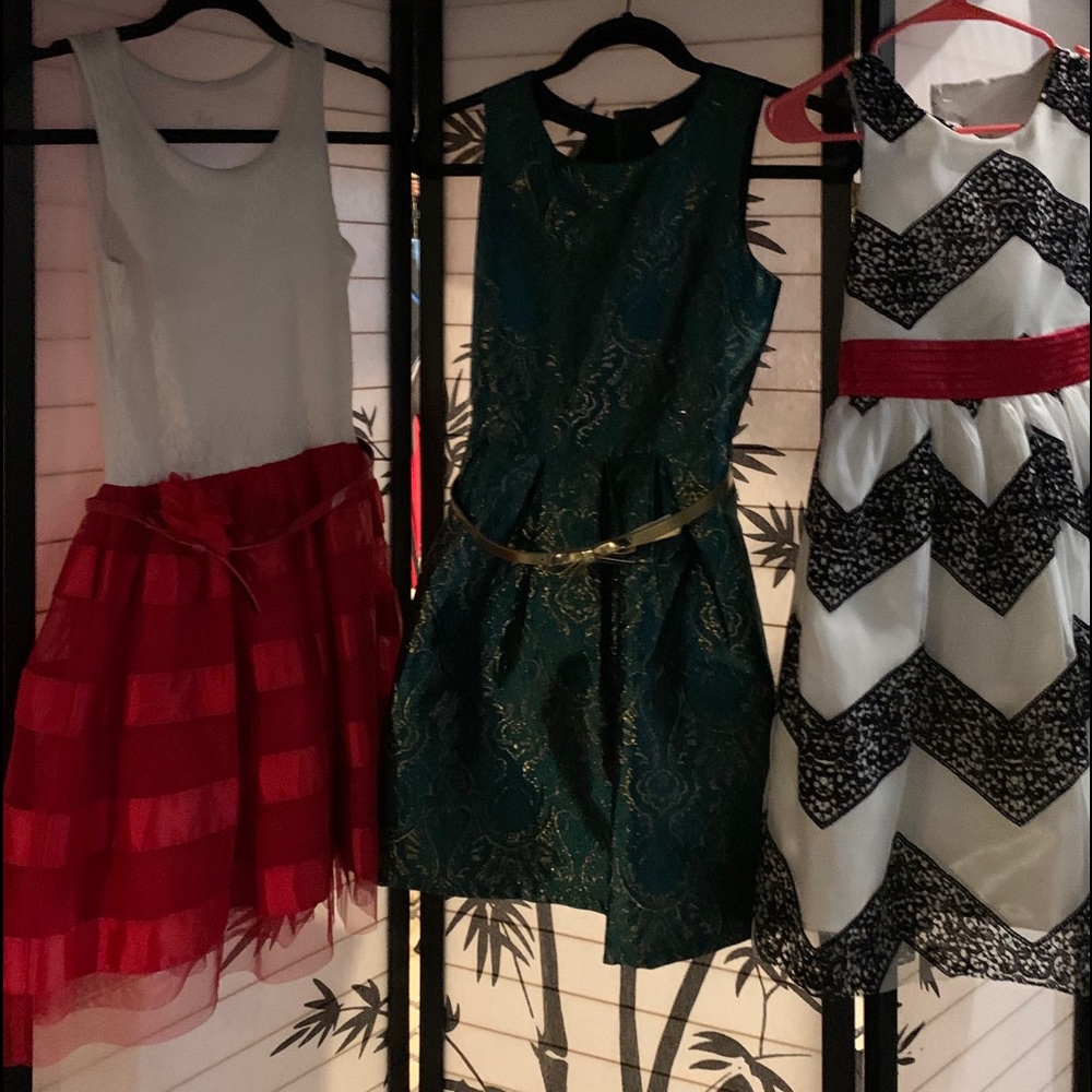 3 like new Christmas Dresses